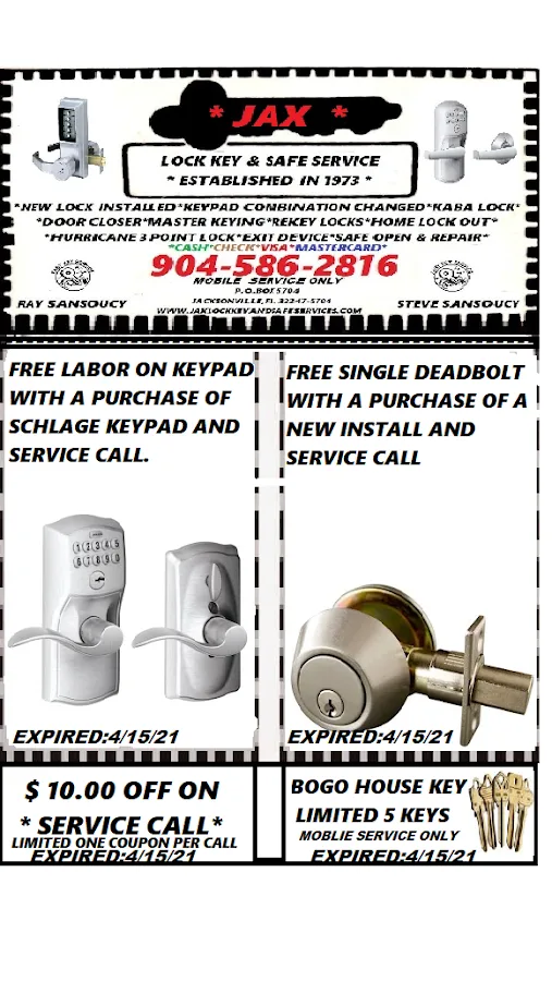 Jax lock key & safe service